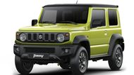 Čtvrtá generace Suzuki Jimny sází na hranaté tvary karoserie, které však nejsou samoúčelné. Jednak se vůz s minimálními převisy, krátkým rozvorem náprav a specifickými nárazníky hodí do terénu, jednak je z něj podle Suzuki dobře vidět. Tomu pomáhají A-sloupek téměř v pravém úhlu, rovná kapota i nízko posazená boční linie oken.