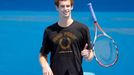 Andy Murray se připravuje v Melbourne Parku na Australian Open