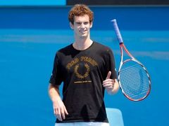 Andy Murray se připravuje v Melbourne Parku na Australian Open