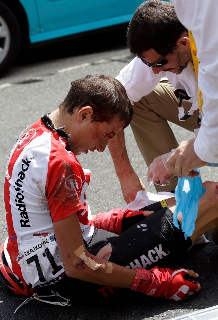 Tour de France 2011: zranění - Brajkovič