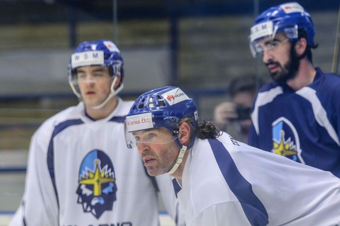 Jaromír Jágr, první den na Kladně po návratu z Calgary