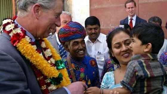 Princ Charles na návštěvě Indie