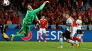 Euro 2016, Wales-Belgie: Sam Vokes dává gól na 3:1