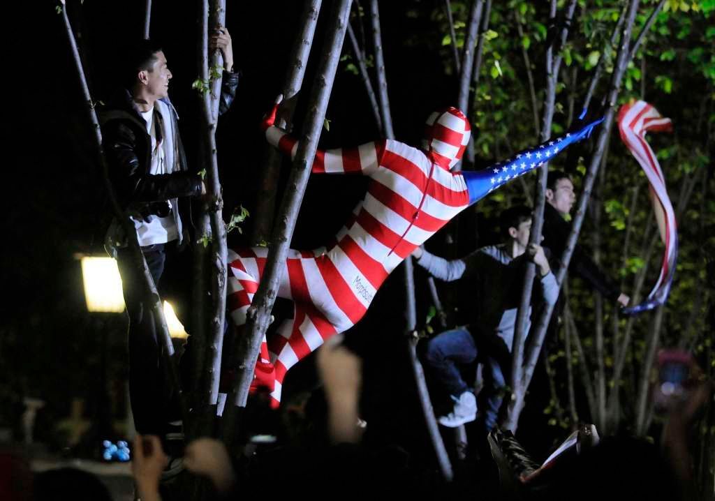 Američané slaví smrt Usámy bin Ládina