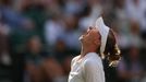 Barbora Krejčíková během semifinále Wimbledonu