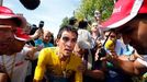 Alberto Contador s novináři