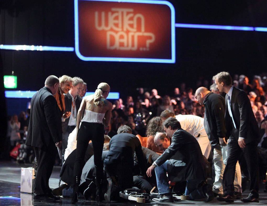 Úraz ve "Wetten, Dass"