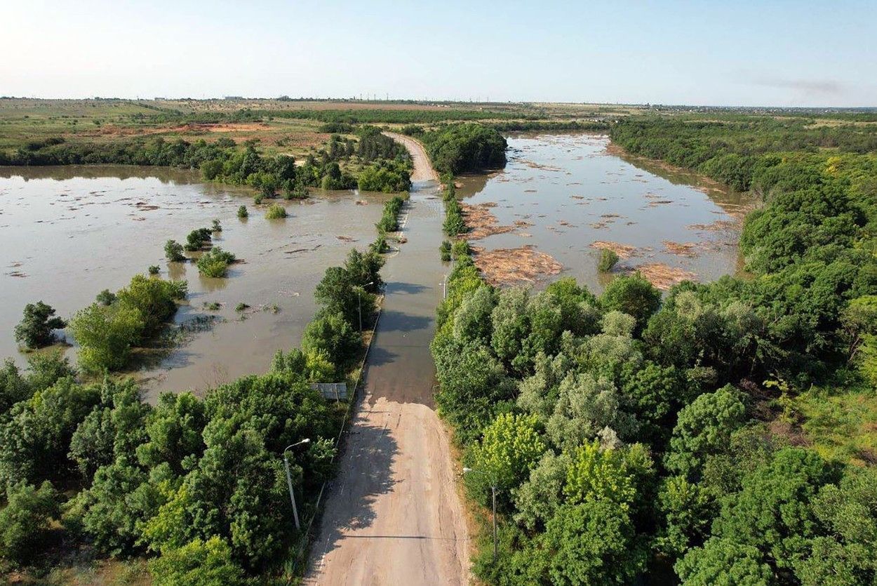 Chersonská oblast, Kachovská přehrada, Nová Kachovka.