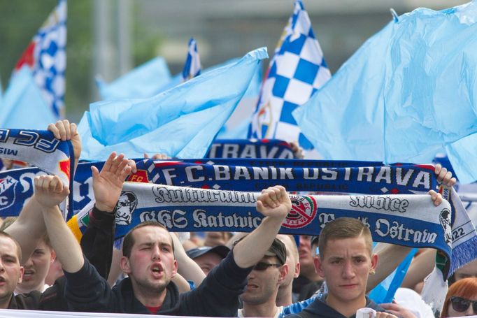 Loučení fanoušků Baníku se stadionem na Bazalech