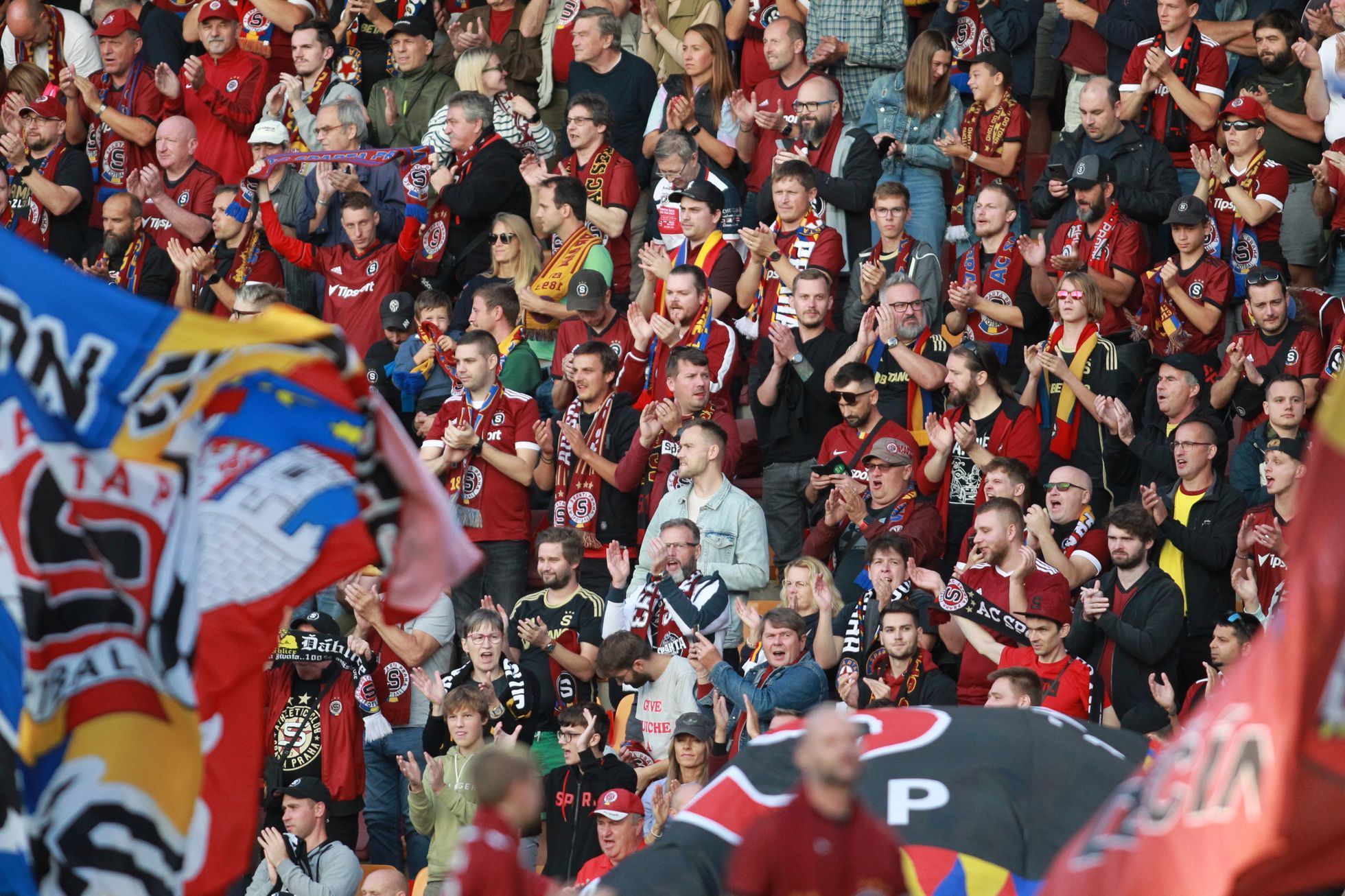 fotbal, Fortuna:Liga 2023/2024, Sparta - Plzeň, fanoušci Sparty