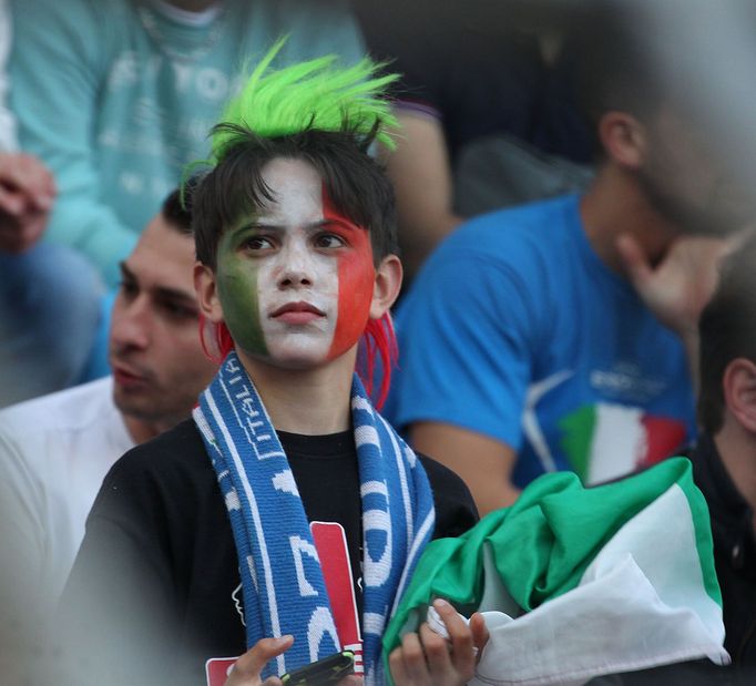 Fotbal, Česko - Itálie: fanoušci