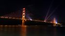 A view of the Golden Gate Bridge after a fireworks show during the 75th anniversary celebration of the iconic span in San Francisco, California May 27, 2012. REUTERS/Robert Galbraith (UNITED STATES - Tags: ANNIVERSARY SOCIETY) Published: Kvě. 28, 2012, 5:37 dop.