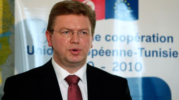 Evropský komisař pro rozšíření EU Štefan Füle.