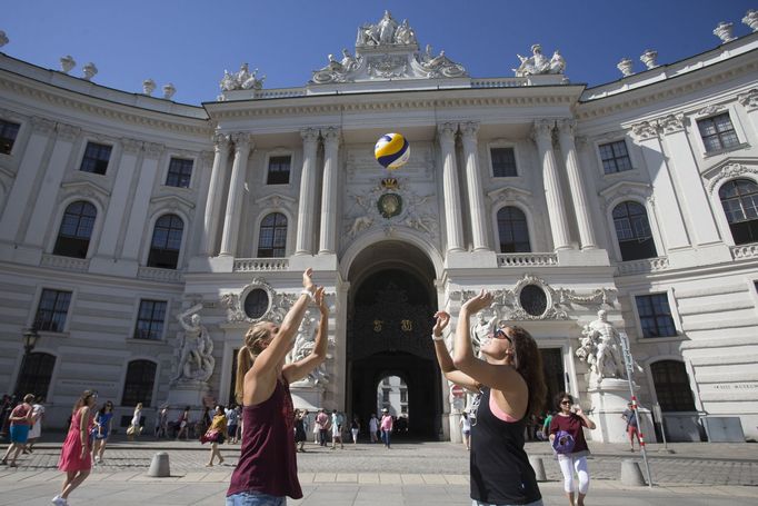 Barbora Hermannová a Markéta Sluková na MS ve Vídni 2017 (Hofburg)