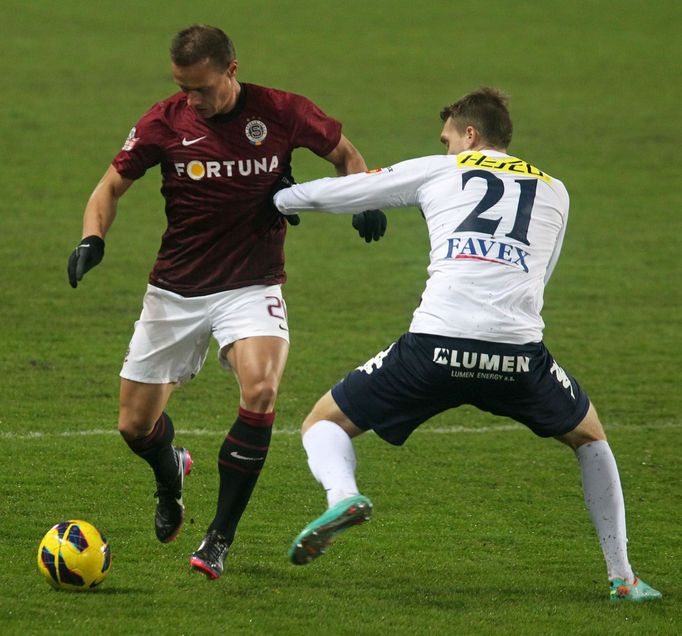 Fotbal, Gambrinus liga, Sparta - Slovácko: Tomáš Zápotočný - Milan Kerbr