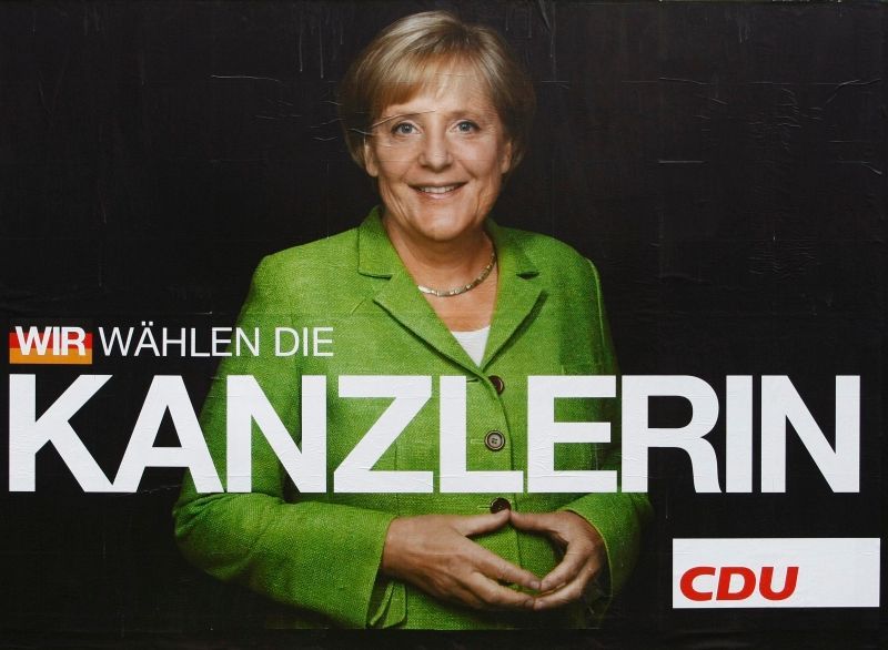 Angela Merkelová, dívka z plakátu