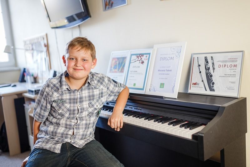 Dvanáctiletý hudební skladatel Filip Horák