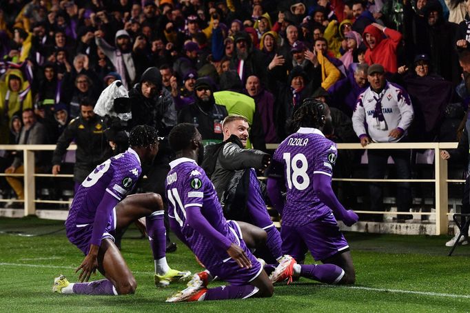 Fotbalisté Fiorentiny po třetím gólu