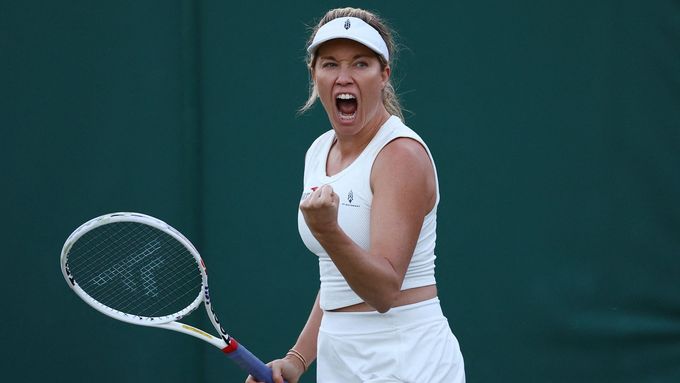 Danielle Collinsová na Wimbledonu.