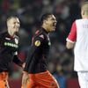 Hedwiges Maduro slaví druhý gól v síti Slavie
