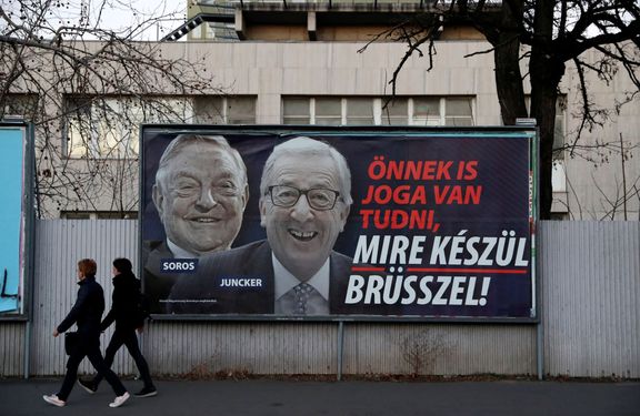 Kampaň maďarské vlády z roku 2019, která mířila proti tehdejšímu předsedovi Evropské komise Jeanovi-Claudovi Junckerovi i Sorosovi.
