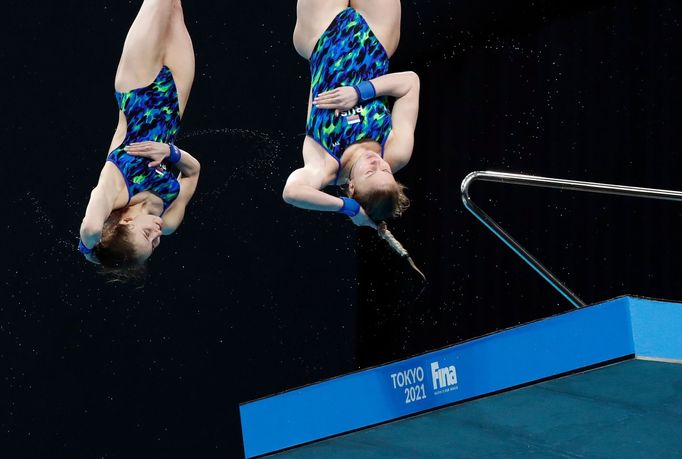 Diving - FINA Diving World Cup 2021 and Tokyo 2020 Olympics Aquatics Test Event - Tokyo Aquatics Centre, Tokyo, Japan - May 2, 2021 Russian Federation's Ekaterina Beliaev