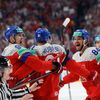 Češi slaví gól v semifinále MS 2024 Česko - Švédsko