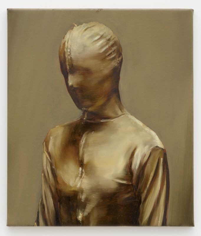 Michaël Borremans: Amy, 2017, olej na plátně, 70 x 60 cm