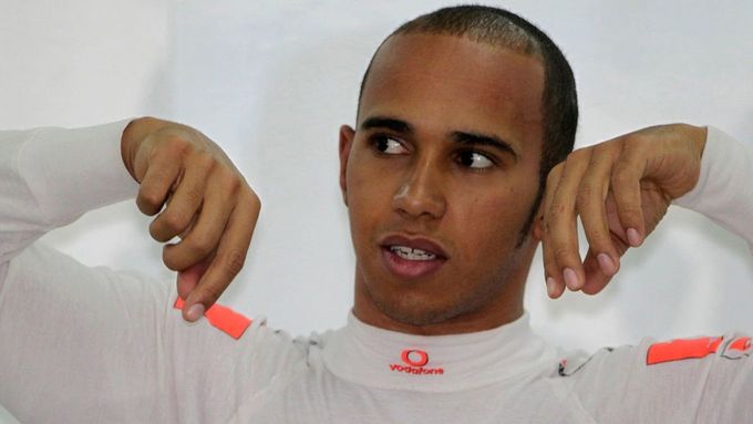 Lewis Hamilton během Velké ceny Koreje