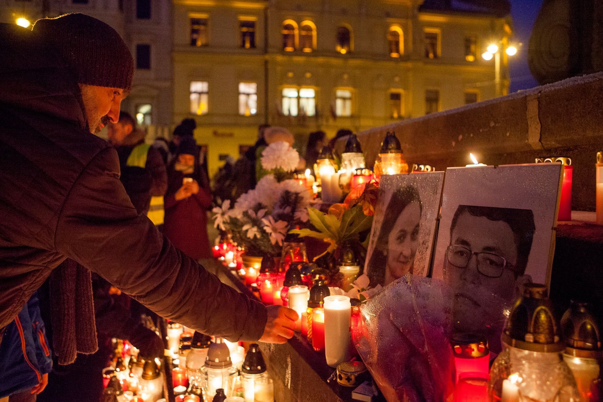 Pieta za Jána Kuciaka v Bánské Bystrici