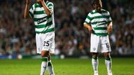 Shunsuke Nakamura a Shaun Maloney zpytují svědomí. Celtic na úvod jen remizoval s dánským Aalborgem.