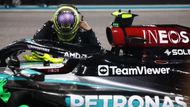 Lewis Hamilton se loučí s vozem Mercedes po VC Abú Zabí F1 2024