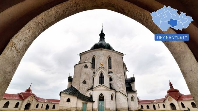 Poutní kostel svatého Jana Nepomuckého na Zelené hoře.