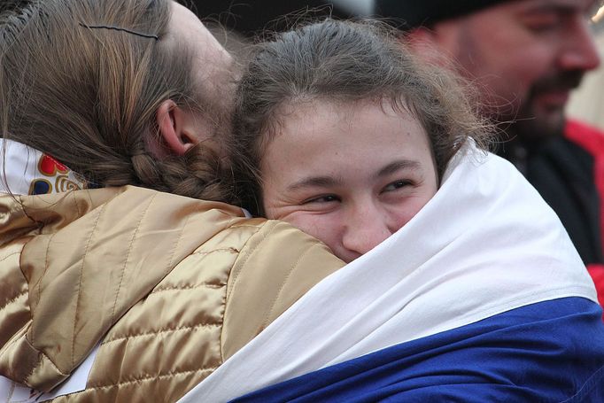 Soči 2014, fandění na Letně (Sáblíková+biatlon)