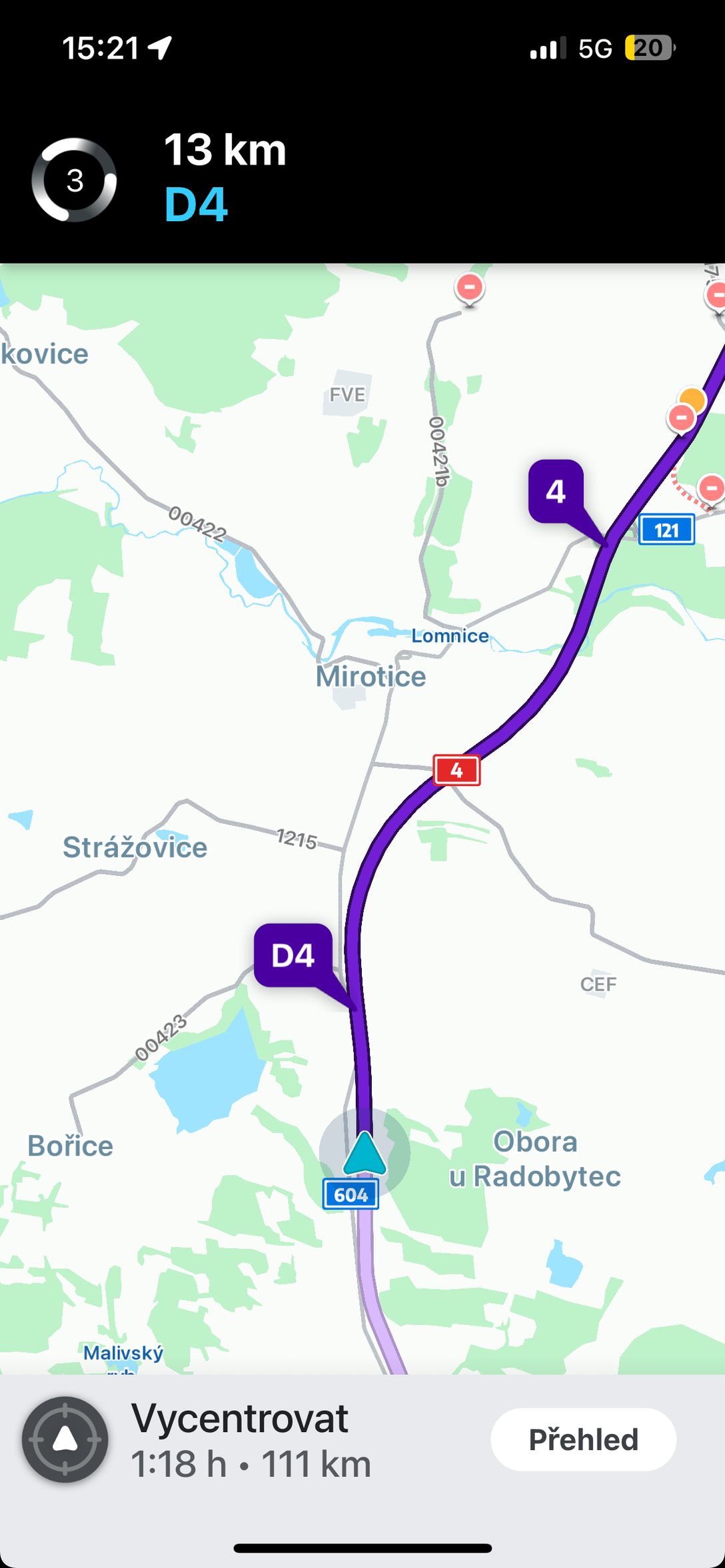 Dálnice D4, kamery