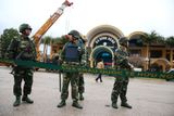 Vietnamské úřady podle AP v souvislosti s návštěvou severokorejského vůdce přijaly bezprecedentní bezpečností opatření. Snímek nádraží v městě Dong Dang na vietnamsko-čínské hranici. Právě sem by měl vůdce KLDR dorazit.