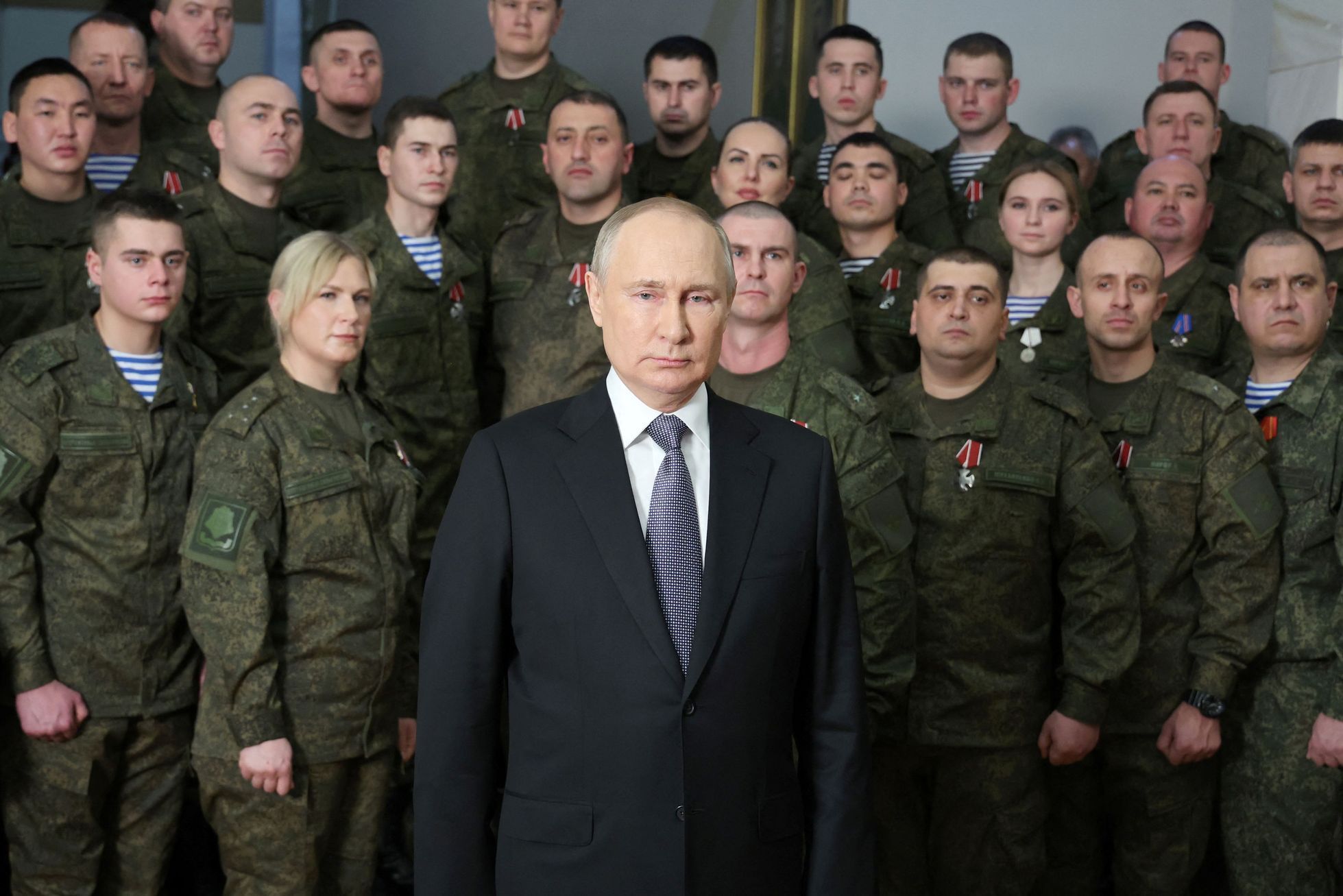 Putin, Silvestr, projev, vojáci