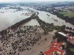 Zbraslav - povodně 2002
