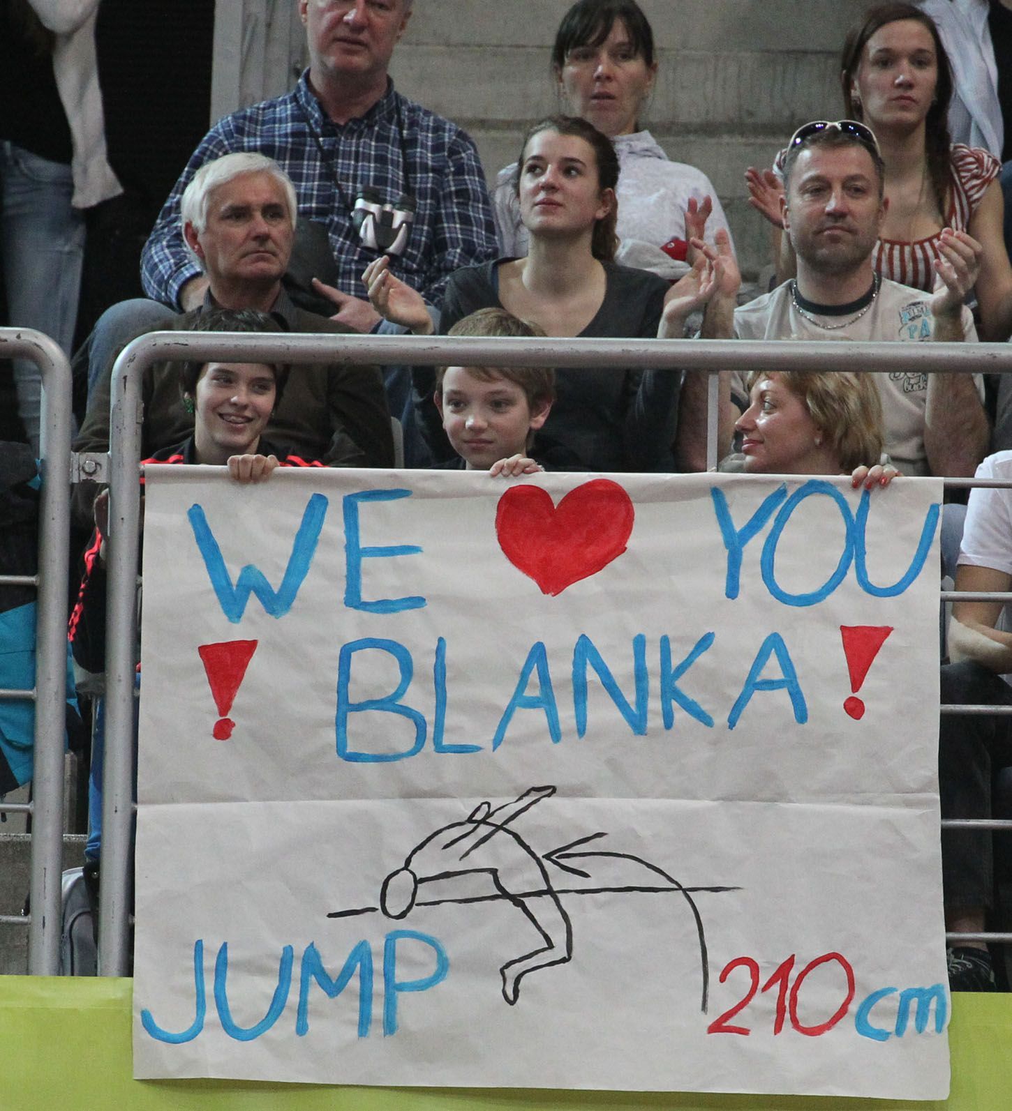 Praha Indoor 2014: Blanka Vlašičová (skok vysoký) - fanoušci