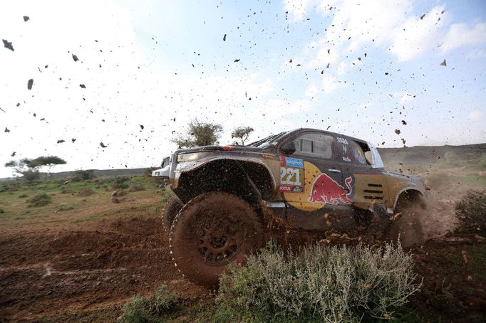 Guillaume de Mevius (Toyota) na trati Rallye Dakar 2024