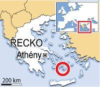 Mapa Santorini