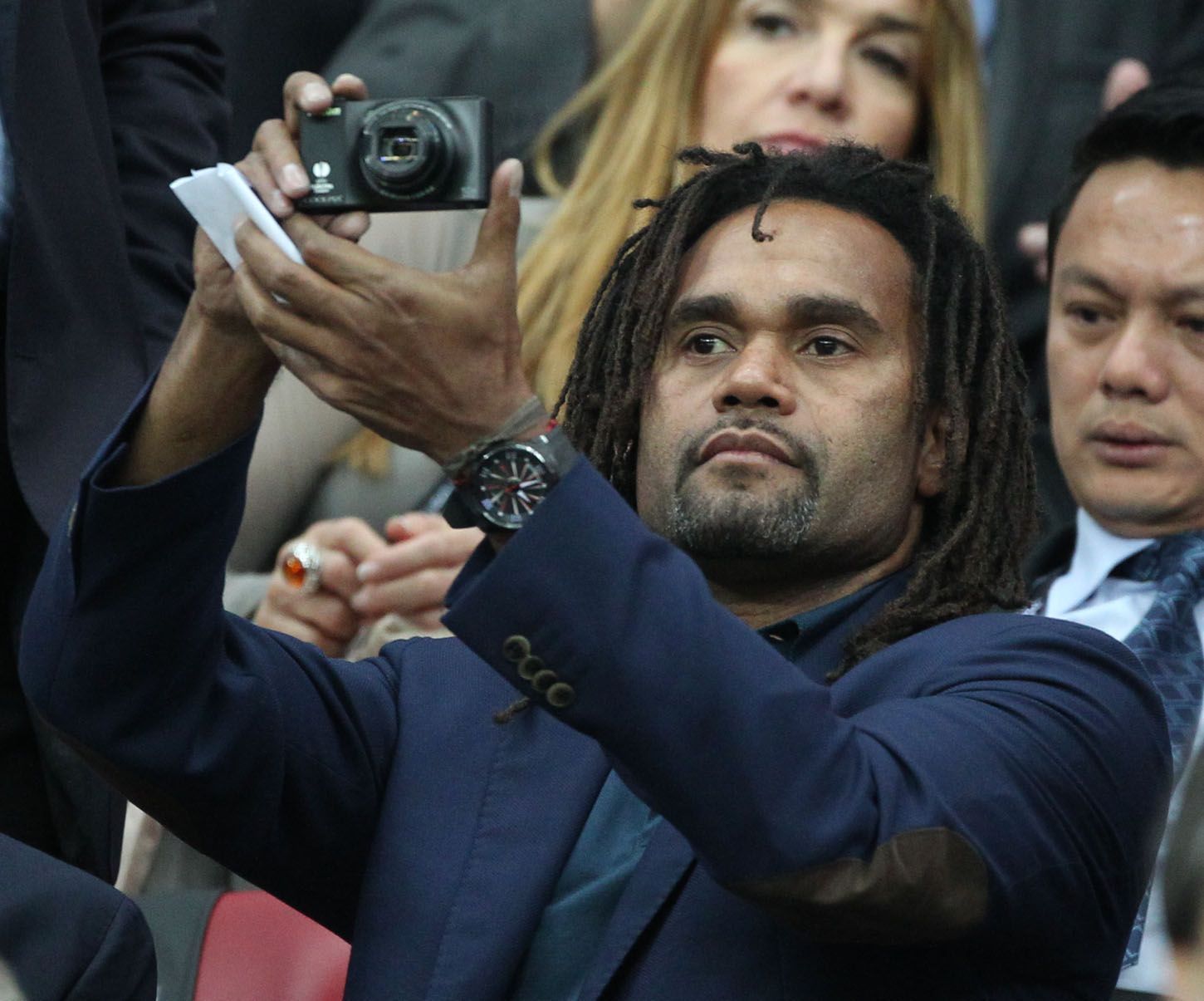 Christian Karembeu. Celebrity na zápase Česko - Portugalsko