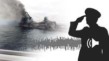 Vyděšený námořník a siréna. Ukrajinci zveřejnili nahrávku z potápějící se Moskvy
