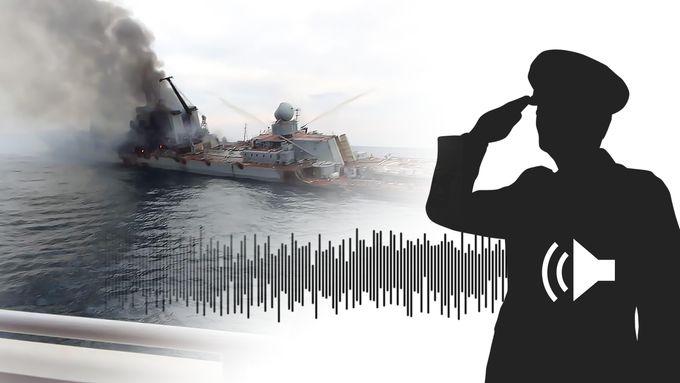 Odposlechnutá komunikace z potápějícího se křižníku Moskva