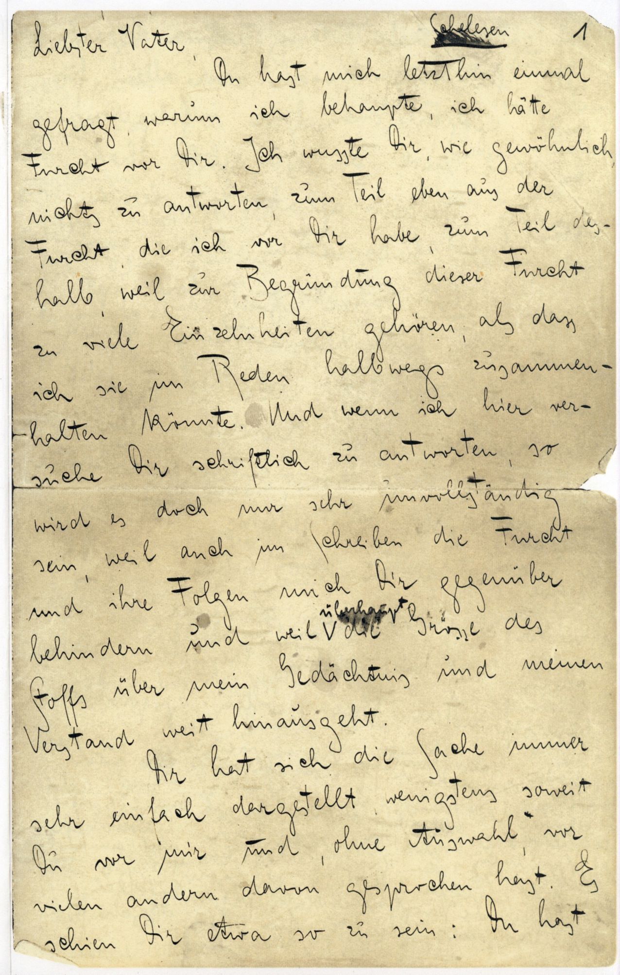 Franz Kafka: Dopis otci