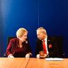 Jaroslav Kubera a Madeleine Albrightová během setkání ve Washingtonu.