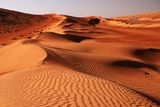 Písčitá poušť Wahiba pokrývá více než 12 tisíc kilometrů čtverečních země.