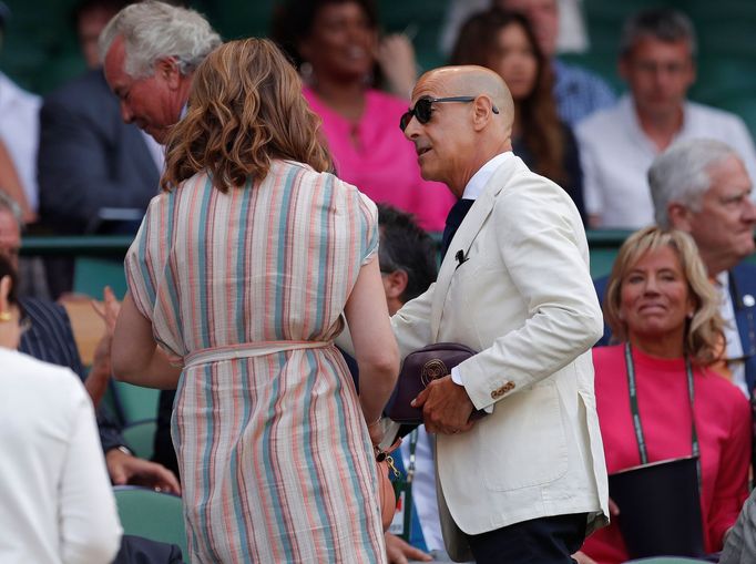 Celebrity na Wimbledonu 2018 (Stanley Tucci)