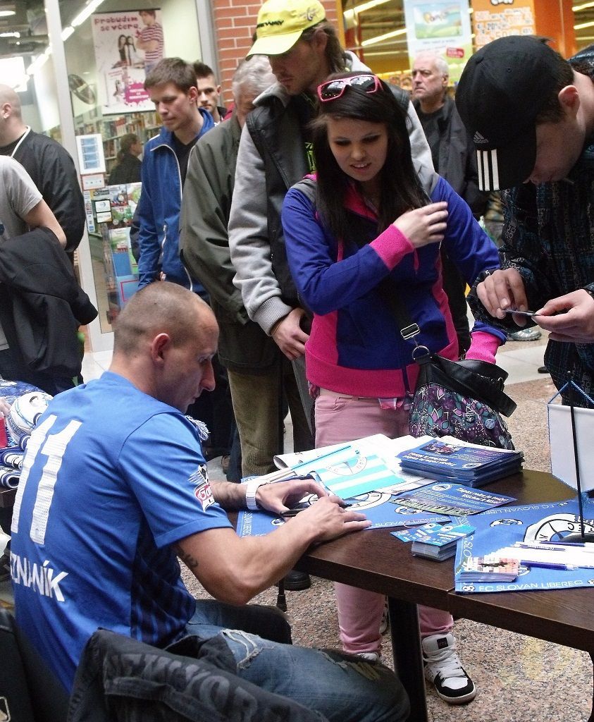 Slovan Liberec před zápasem se Spartou (Breznaník)