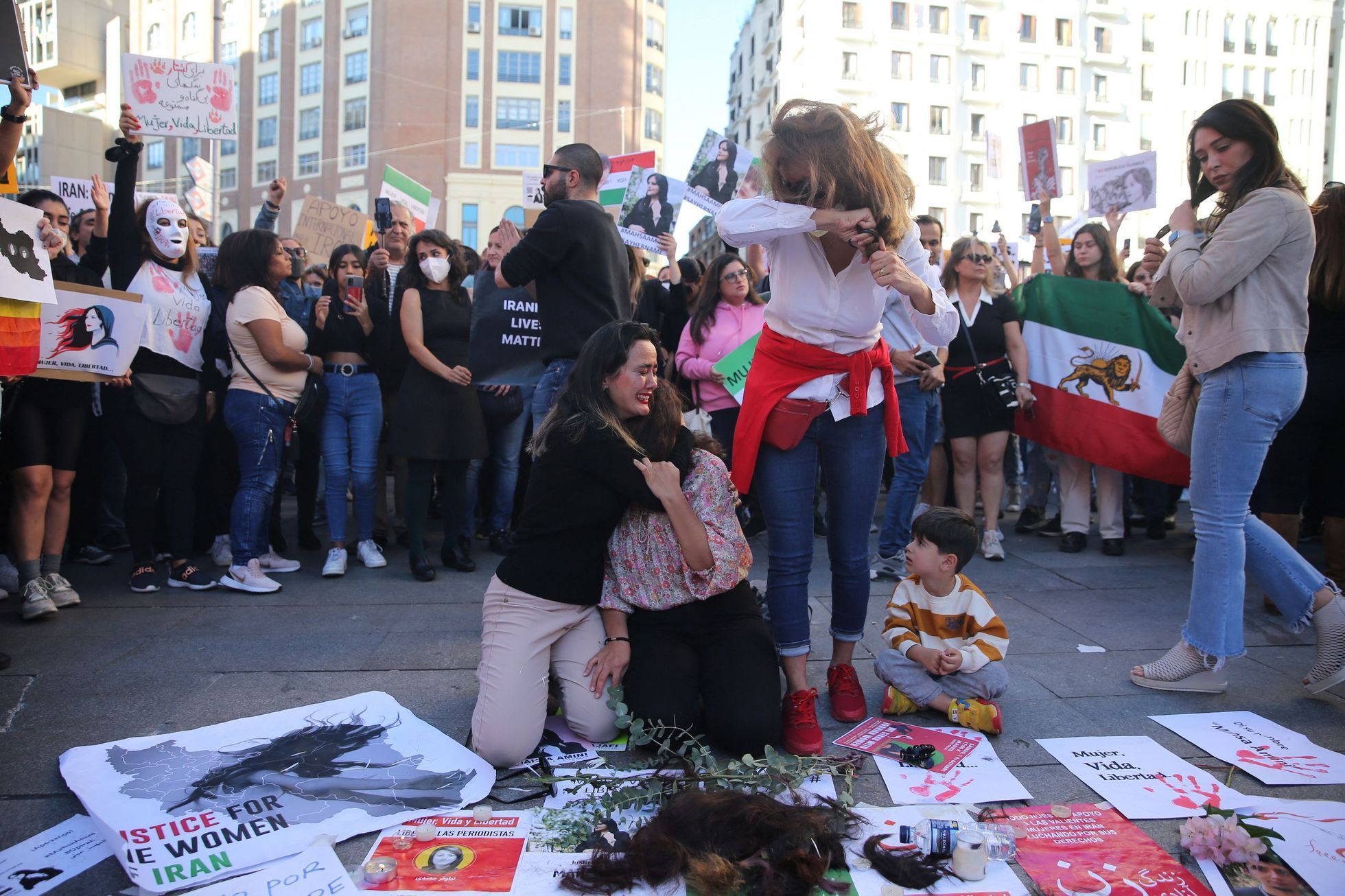 protest proti íránské vládě